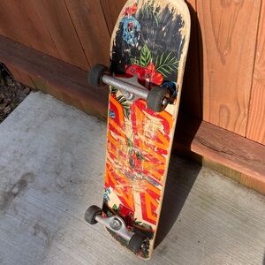 Great Trucks Santa Cruz Classic Skateboard Well-Used